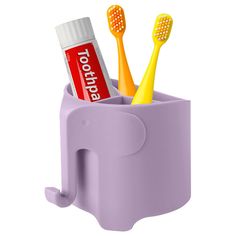 PRICES MAY VARY. 🧸VERSATILE TOOTHBRUSH HOLDER: With 3 sections, our toothbrush holder can hold different items and keep them apart and is big enough to hold electric toothbrushes and toothpaste. 🧸HOOK DESIGN: Featuring nose of elephant, the kids toothbrush holder can be used as a hook for hanging towels or bath ball. 🧸ELEPHANT TOOTHBRUSH HOLDER: Cute elephant shape, bring more fun and interest to your kids for teeth brushing time. A perfect toothbrush holder accessory for children. Make their Kids Toothbrush Holder, Toothbrush Holder Kids, Baby Toothbrush, Electric Toothbrush Holder, Toothbrush And Toothpaste Holder, Brush Teeth Kids, Baby Bathroom, Toothbrush Holders, Toothpaste Holder