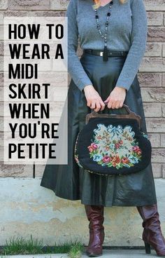 Petite Dressing, Petite Midi Skirt, Petite Bloggers, Outfit Petite, Petite Curvy, Midi Skirt Outfit, Basic Wardrobe