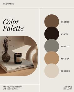 the color palette for this interior design project is neutral and inviting, but it doesn't