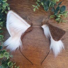 Dog Ears Costume, Dog Ear Headband, Faux Fur Ears, Dog Ears Headband, Puppy Ears, Ballet Headpieces, Alice Bands, Burlesque Outfit, Alice Headband