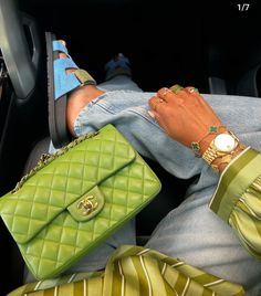 Passenger Princess, Bag Obsession, Classic Flap Bag, Colorful Bags, Pretty Bags, Classic Flap, Green Leather, Flap Bag, Cloth Bags