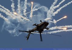 AH-64 invert+flares Ah 64 Apache, American Air, Longbow, Military Technology, Walk The Earth, Military Helicopter, United States Army