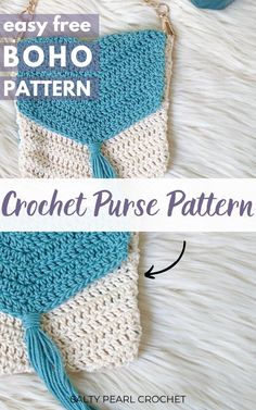 the crochet purse pattern is easy to make