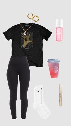 Outfits Leggings Summer, Outfit Inspo For The Mall, What To Wear For State Testing, Outfit Inspired For School, Outfit Ideas Chill, T Shirt And Leggings Outfit, Outfits To Wear, Outfit Ideas Leggings, Cute Comfy School Outfits