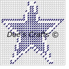 a blue and white cross stitch pattern with the word descants on it's side