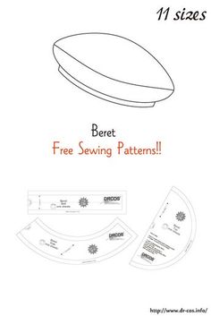 the free sewing pattern for an oval shaped object, with instructions on how to make it