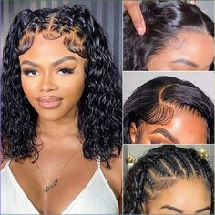 PRICES MAY VARY. Wigs Quality: 10A Frontal Wigs Human Hair, Cut From Young Girl Donors, Healthy and Soft,Hold Curl Well.This Human Hair Wig Can Make High Ponytail and Bun,Can be Dyed, Bleached, Straightened and Restyled Natural and Comfortable Wig: 180% Density HD Transparent Lace Front Wigs Human Hair Pre Plucked with Slightly Bleached Knots,Make it More Natural.21.5-22.5 Inch Medium Wig Cap With Adjustable Band and 4 Combs,Make It Wear Comfortablely and Securely Wigs Human Hair Material: 13X4 Hair Styles For Short Hair Black Women, Curly Hair Dos, Medium Wig, Quick Hairstyles For School, Diy Hair Dye, Curly Lace Frontal, Dutch Braid Hairstyles, Braided Hairdo, Simple Prom Hair