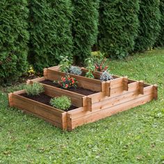 Raised beds have many benefits, such as better soil drainage, and bringing the planting surface up, so there is less stooping over. Treated for protection against wood rot and decay. Made from FSC timber from well managed forests. Shipped with textile liners. Ships flat packed with clear assembly instructions. Treat annually to prolong appearance and strength. 55"Length x 44.5"Width x 14.6"High, 28 Lbs. Arlmont & Co. | Arlmont & Co. Tierra Garden Tiered Five Section Raised Bed 55"Lx44.5"Wx14.6"H Outdoor Raised Garden Beds, Hillside Garden, Metal Watering Can, Indoor Outdoor Planter, Planter Pots Outdoor, Garden Store, Flower Care, Garden Boxes, Garden Shop