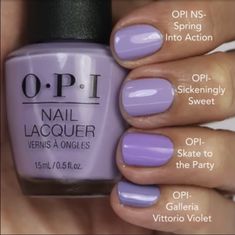 Opi Purple Shades, Opi Purple Gel Polish, Opi Purple, Essie Pink, Essie Pink Nail Polish, Opi Nail Polish Colors, Nails Toes, Opi Polish