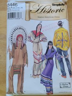 an image of native american dress sewing pattern