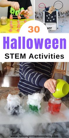 Halloween Stem Activities For Kids, Hands On Learning Activities, Halloween Science Activities, Fall Stem Activities, Stem Activities For Kids, Halloween Lesson