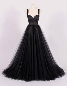 Goth Attire, Prom Vibes, Ball Outfits, Affordable Evening Dresses, Tulle Long Prom Dress, Prom Dress Black, Tulle Prom Dresses, Evening Dress Long, Black Evening Dress