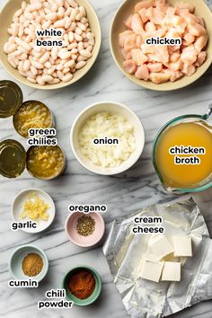 the ingredients to make this recipe include beans, cheese, and other foodstuffs