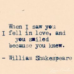 william shakespeare quote about love and being in love with someone's name on it