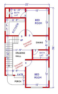 the floor plan for a small house with stairs to the second floor and an upstairs bedroom