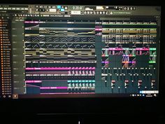 a computer screen with sound mixing on it