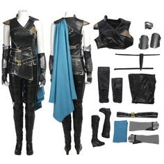 Thor Ragnarok Valkyrie Outfits Cosplay Costume Thor Ragnarok Valkyrie, Valkyrie Cosplay, Valkyrie Costume, Black Lace Leggings, Ragnarok Valkyrie, Popular Costumes, Zombie Costume, Angel Costume, Mode Chanel