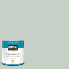 the behr paint is light green with white trim