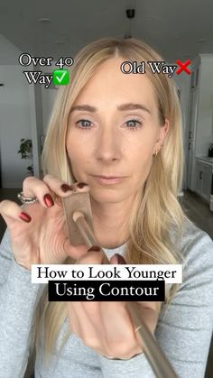 🚦FOLLOW me AND SAVE this if you are ready for simple tips to fight the signs of gravity as we age🙌🏻👇🏼 ‼️Try this method for giving the illusion of pulling your cheekbones upward with your contour placement. No more applying your contour too low onto the hollows of the face, instead give this simple tip a try and watch your whole face pull upward for a simple facelift🙌🏻🤯 Who’s trying this? Double tap 🩷 and FOLLOW for more easy makeup tips for maturing skin!! #fortyplus #womenover40 #fiftyplus #makeupover40 #contouringmakeup #creamcontour #maturebeauty #over40beauty #contouringmakeup #40pluswomen #maturemakeuptips #maturemakeup #womenover50 #agingbackwards #instantfacelift #cheekbonesfordays #40something Contour Placement, Contour Tutorial, Makeup Over 40, Makeup For Older Women