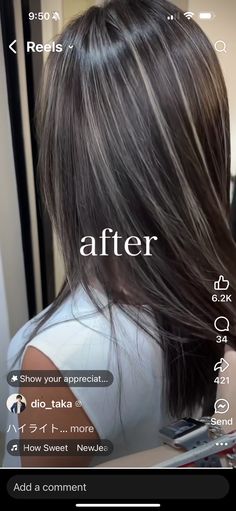 Dark Brown Hair With Mushroom Lowlights, Dark Hair Mushroom Highlights, Brunette To Grey, Brown Hair With Mushroom Highlights, Partial Highlights Mushroom Brown, Dimensional Brunette Mushroom, Partial Highlights For Brunettes Ash, Mushroom Highlights, Baby Highlights Dark Hair