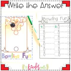 KinderGals: How Many to Make 10 Bowling Game FREE Making Ten, Bowling Games, Make 10, Addition Worksheets, Fat Workout, Number Sense, Belly Fat Workout, Making 10, Summer School