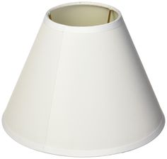 a white lamp shade on a white background