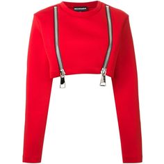 Crops Sweaters, Red Crop Top Hoodie, Red Shirts, Cropped Sweaters, Oversized Crop Top, Zipper Shirt, Zipper Sweatshirt, Shirts Crop, Oversized Tops