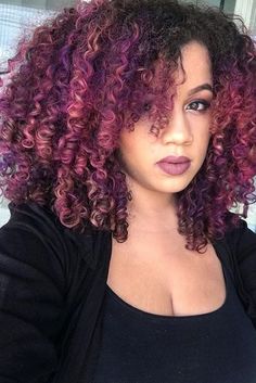 Dyed Hair Pastel, Colored Curly Hair, Dyed Natural Hair, Styles Women, Afro Puff, Curly Human Hair Wig, Hair Color Highlights, Hair Color Balayage, Hair Natural