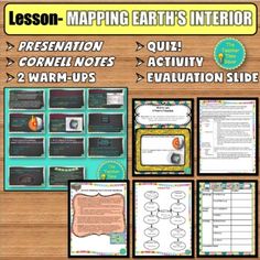 an earth's interior lesson with information about the environment and how to use it