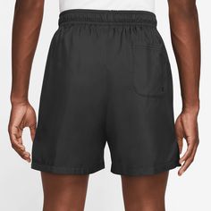 Style No. FD7074-010 Color: Black/Flat Pewter Made with lightweight woven fabric, these crowd-favorite Flow shorts are a warm-weather staple, designed to hit above the knee. Lined with mesh, they're an easy pick for everything under the sun. Pair them up with your favorite Nike sneakers and celebrate 50 years of game-changing greatness. Crisp woven fabric is lightweight and feels smooth to the touch. Designed to feel relaxed through the hips and thighs for an athletic fit. Cool mesh lining helps Flow Shorts, Red Puffer, Man Weave, Red Nike, Nike Sneakers, Athletic Fits, Black Flats, Black Shorts, Above The Knee