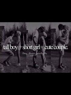 Cute couple Short Girl Quotes, Tall Boy Short Girl, Tall Boyfriend Short Girlfriend, Short Girlfriend, Tall Boyfriend, Quotes Cute, Tall Boy, Theme Tattoo, Video Message