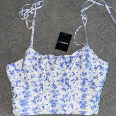 No Flaws Or Tears, Super Cute Going Out Top Blue Spring Crop Top For Brunch, Forever 21 Blue Crop Top For Spring, Forever 21 Blue Summer Tops, Lilac Top, White Crop Tank, White Crop Top Tank, Light Blue Top, Strap Crop Top, Floral Tank Top