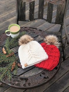 Excited to share the latest addition to my #etsy shop: Pine Tree Hat, Warm Winter Hat, Into The Pines Beanie, Fall Hat, Nature Hat, Hand Knit Winter Hat, Knit Pine Hat, gift for her https://etsy.me/2IHiVjB #secretsantahat #knithatforwomen #offwhitewinterhat #toque Hand Knitted Hat For Winter Gift, Winter Yarn Hats As Gifts, Winter Yarn Hat As Gift, Warm Yarn Hats For Gifts, Warm Yarn Hat Ideal For Gift, Warm Yarn Hats As A Gift, Warm Yarn Hat As Gift, Winter Gift Hat With Knitting Details, Cozy Beanie Hat As Gift