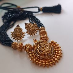 Pusala Haram, Bridal Jewelry Sets Brides, Neck Pieces Jewelry, New Gold Jewellery Designs, Gold Earrings Models, Fancy Jewellery Designs