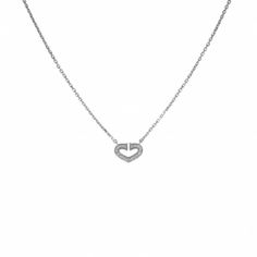 Used Cartier C Heart Necklace/Pendant K18wg White Gold (Sku: Gzvplh) === General === Brand : Cartier === Design === Necklace Type : Pendant Necklace Pendant Type : Pendant Gender : Women Material : White Gold (18k) Color : White Gold === Size === Diameter : 38mm / 1.49'' Pendant Size : 10mm X 12mm / 0.39'' X 0.47'' === Included Items === Accessories Notice : Before Purchasing, Please Refer To The Images Of The Accessories Included With The Item. === Condition === Condition : Used (Very Good) Ran C Heart, Jewelry Cartier, Cartier Jewelry, Heart Pendant Necklace, Necklace Pendant, Heart Necklace, Cartier, Luxury Branding, Gold Color