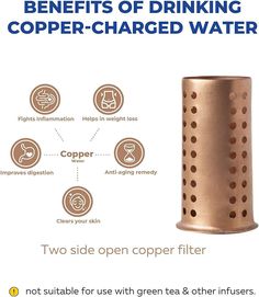 the benefits of drinking copper - charged water