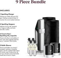 an advertisement for the 9 piece bundle