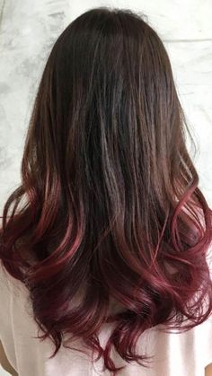 sandy-burgundy-brown-to-black-ombre Sandy Brown Hair, Burgundy Brown Hair, Natural Dark Hair, Black Hair Ombre, Dipped Hair, Red Ombre Hair, Golden Brown Hair, Dyed Hair Pastel, Ombre Blond