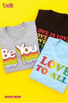 These graphic tees are perfect for Pride Month and beyond. Pride Month, Graphic Tees, T Shirts For Women