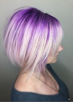 Ruby Red Hair Color, Blonde Short Hairstyles, Purple Blonde Hair, Hair With Purple, Best Hair Dye, Medium Hair Color, Icy Blonde Hair, Blonde Short, Lavender Hair