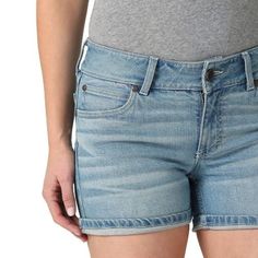 When it's time to give your favorite jeans a rest, our women's Wrangler Retro mid-rise short delivers the comfort you need and style you want. These denim shorts are crafted from cotton with just a hint of stretch for flexibility. They come with a 9" rise, a 5" inseam, the signature five-pocket styling, W' embroidery with a little bit of extra flair, branded hardware, and the Wrangler logo patch. Finish your outfit with a belt and a graphic tee for a sunny-day look that never fails. 9" Rise 5" I Stretches For Flexibility, Retro Shorts, Mid Rise Shorts, Tractor Supply, Retro Women, Open Design, Plus Size Shorts, Extra Room, Outfit Combinations