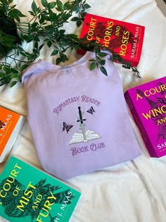 This comfy Crewneck is perfect for lovers of fantasy and romance books! These sweatshirts are machine embroidered, unisex sizing crewnecks. They are a cotton and polyester blend. If you prefer an oversized fit, I recommend going a size up! The lavender crewneck is comfort color brand. The rest of the color options will be gildan brand Please be mindful of the processing times on my shop before ordering. Bookish Clothes, Book Sweatshirts, Bookish Sweatshirts, Embroidered Book, Comfy Crewneck, Romance Reader, Bookish Stuff, Book Merch, Bookish Merch