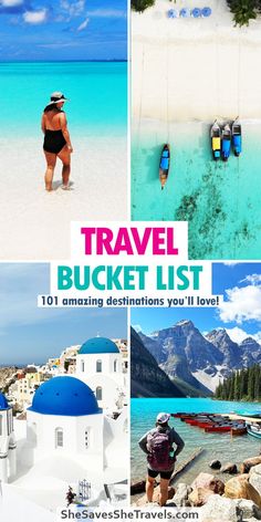 Best travel bucket list ideas around the world, complete with 101 amazing ideas! These are the absolute best destinations for adventure and relaxation. From history to beaches and more! | travel ideas | beautiful Destinations | Dream Trips | Bucket List Vacation | Travel Inspo | Beautiful places | Dreamy destinations | travel guide | adventure travel Cheap Spring Break Ideas, Travel Bucket List Ideas, Best Spring Break Destinations, Spring Break Ideas, Family Spring Break, Summer Travel Destinations, Best Places To Vacation, Spring Break Destinations, Dream Trips