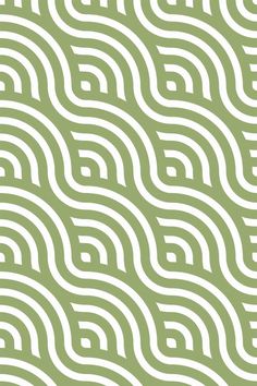 an abstract green and white background with wavy lines