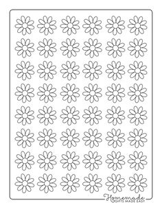 a flower pattern with the words, flowers made easy