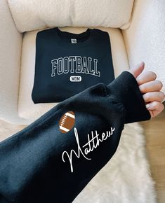 Key Features:Personalized Football Mom Sweatshirt, Custom Football Mom Sweater, Football Mom Hoodie, Football Mama Sweatshirt, Gift For Football Mom | HOW TO ORDER? || It's easy to place an order! Please check the theme, color, and size of all images in this listing. - From the drop-down menus, choose the size and color. - For personalization, fill in the blank box with your design color. Please look at the photos in this listing to see what colors are available. (Example: Design Color White) - Gifts For Football Moms, Football Mom Sweatshirt Ideas, Football Hoodies, Mom Sweater, Mom Era, Mom Hoodies, Football Sweatshirt, Personalized Football, Custom Football