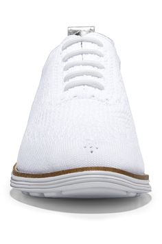 Perforated detailing and a lace-up style complements this oxford. Wingtip toe Lace-up style Back pull-tab Manmade upper and sole Imported White Wingtip Lace-up Casual Shoes, White Casual Oxfords With Round Toe, Casual White Oxfords With Round Toe, White Lace-up Shoes With Textured Sole And Plain Toe, Casual Oxford Wingtip Lace-up Shoes, Casual Wingtip Oxford Lace-up Shoes, Casual Oxford-style Lace-up Wingtip Shoes, Casual Oxfords With Brogue Detailing, Casual Low-top Oxfords With Brogue Detailing