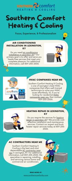 AC Contractors Near Me Refrigeration And Air Conditioning, Hvac Company, Air Conditioning Installation, Home Comfort, Hvac Services, Ac Repair, Southern Comfort, Lexington Ky, Air Conditioners