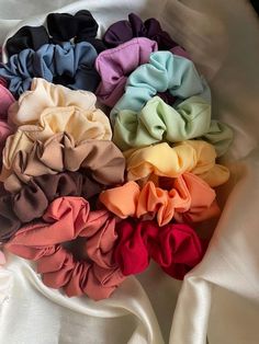 These are handmade by me. These scrunchies are made with cotton and durable elastic that's close to impossible to break.  Feel free to message me for specific requests on products, such as colours, sizes and designs. Unless requested by customer, colours and designs are chosen at random for third scrunchie.  Price includes postage with tracked shipping in Ireland. Scrunchy Aesthetic, Scrunchies Business, Pastel Scrunchies, Aesthetic Scrunchies, Scrunchie Business, Scrunchies Aesthetic, Pigtail Buns, Resident Alien, Fabric Scrunchies