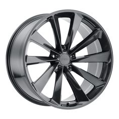 a black wheel on a white background with no other wheels or rims are shown